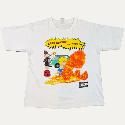 Vintage 90s Beavis & Butthead X Rage Against The Machine T-Shirt