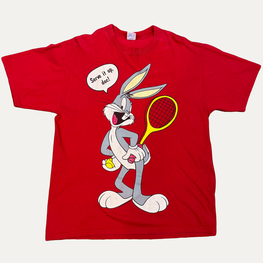Vintage 90s Bugs Bunny Tennis T-Shirt