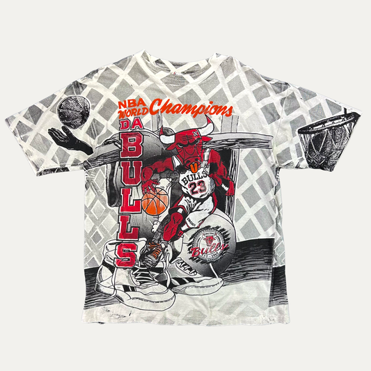 Vintage 90s Chicago Bulls World Champions AOP T-Shirt