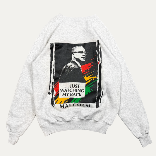 Vintage 90s Malcolm X Crewneck Sweatshirt