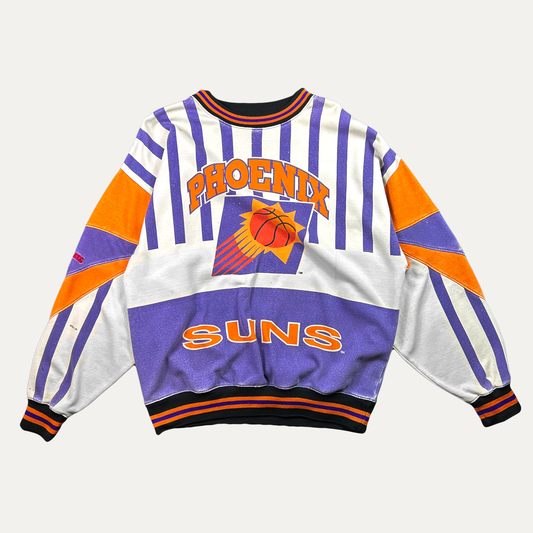 Vintage 90s Phoenix Suns Striped Crewneck Sweatshirt