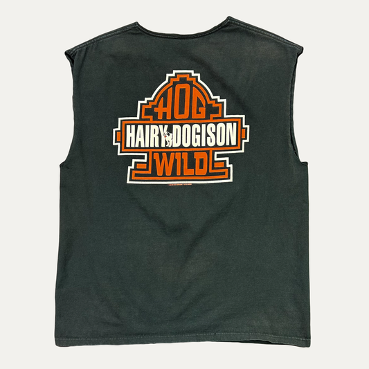 Vintage 2002 Big Dogs Hairy Dogison Cutoff T-Shirt