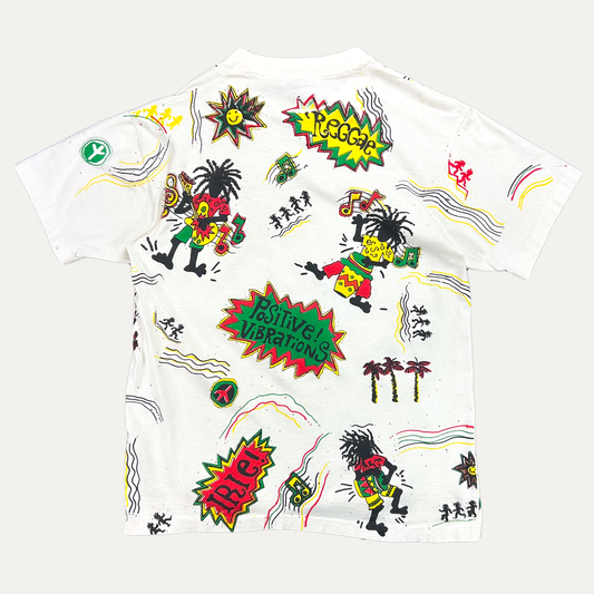 Vintage 90s ST. Thomas AOP Reggae T-Shirt