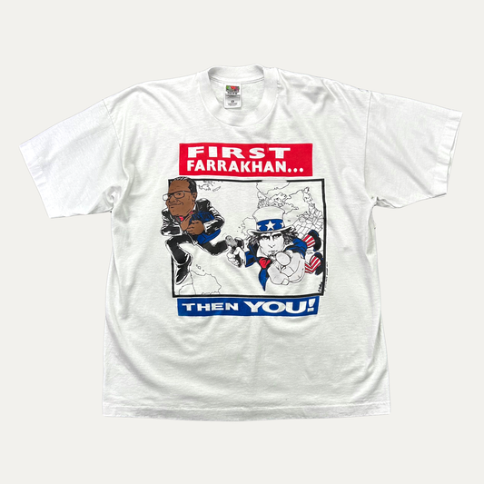 Vintage Farrakhan And Uncle Sam T-Shirt