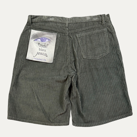 Vintage Y2K Code Bleu Corduroy Shorts