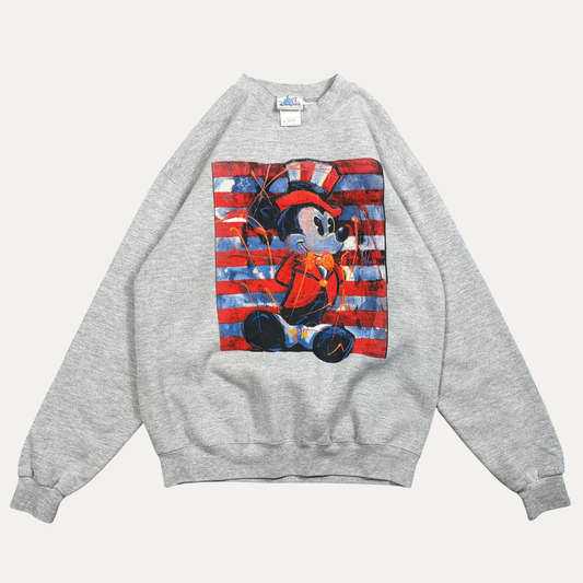 Vintage Y2K Mickey Mouse Fourth Of July Crewneck Sweatshirt