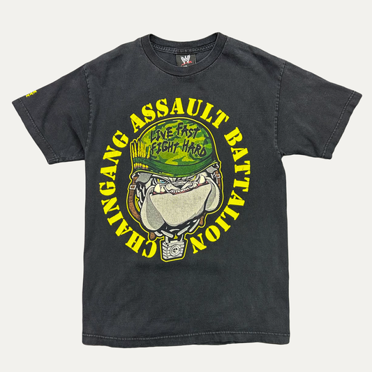 Vintage 2002 WWE Chain Gang Assault Battalion T-Shirt