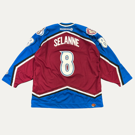Vintage Teemu Selanne Colorado Avalanche Hockey Jersey