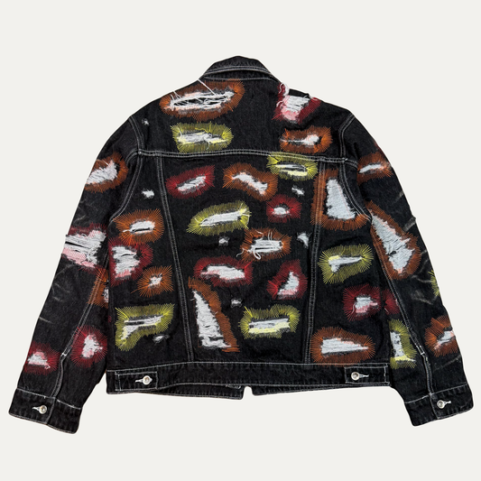 Who Decides War All Over Embroidery Denim Jacket