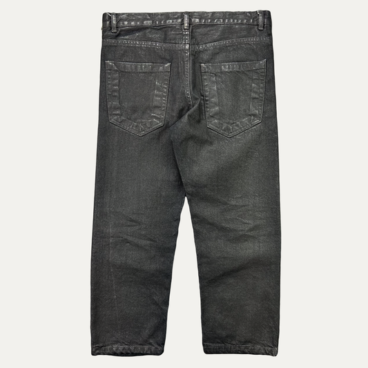 Rick Owens DRKSDW Wax 3/4 Denim Jean