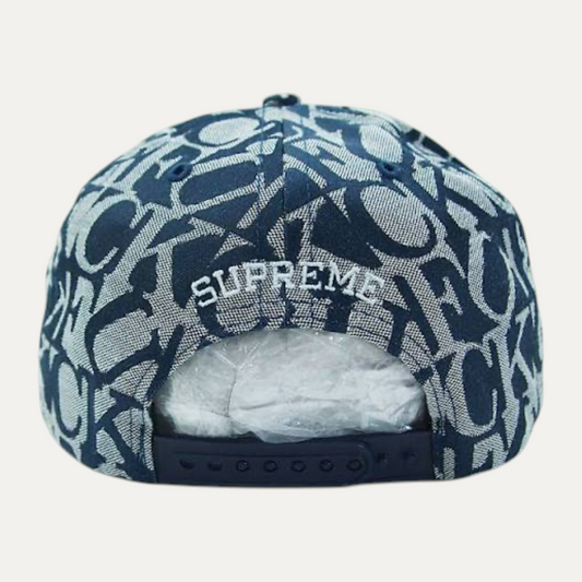 Supreme Fuck Jacquard 5-Panel Navy