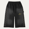 HMDD Crystal 3/4 Shorts Black