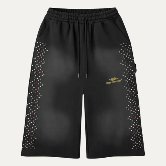 HMDD Crystal 3/4 Shorts Black