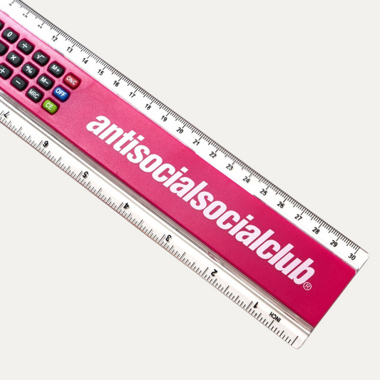 Anti Social Social Club Calculator Ruler
