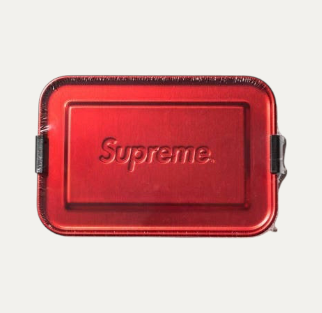 Supreme Red Embossed Lunch Box
