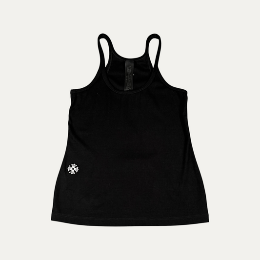 Chrome Hearts Women's Black Mini Cross Tank top