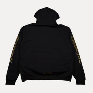 Chrome Hearts Vertical Logo Hoodie Olive