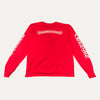 Chrome Hearts Red Horseshoe Logo Long Sleeve