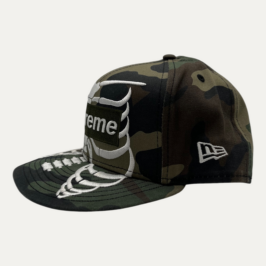 Supreme Skeleton Bog Logo Camo Hat