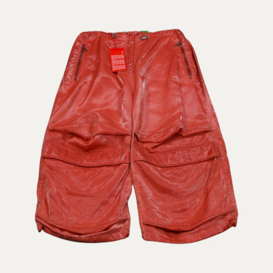 Diesel Salmon Leather 3/4th Shorts