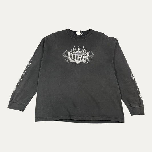Vintage Early 2000's Orange County Choppers Flame Long Sleeve