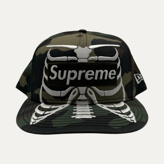 Supreme Skeleton Bog Logo Camo Hat