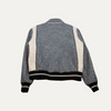 Amiri Tweed Bomber Jacket Blue
